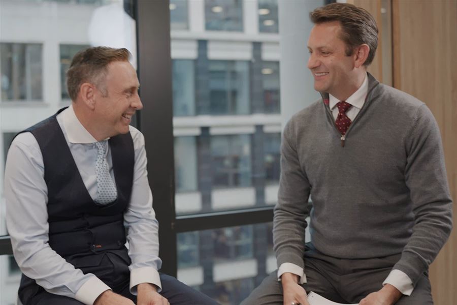 Colleagues sat recording the Quarterly Investment Update